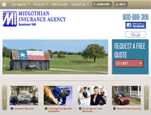 Tablet Screenshot of midlothianinsurance.com